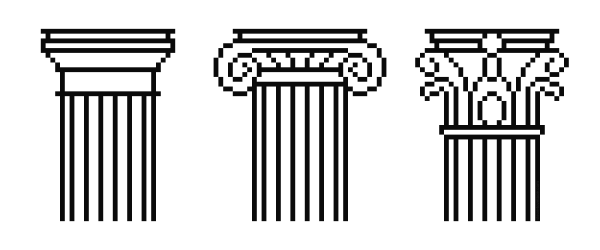 Дорический ордер ионический ордер Коринфский карандашом ордер