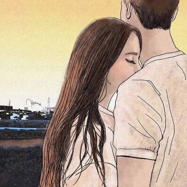 Парень и девушка рисунок