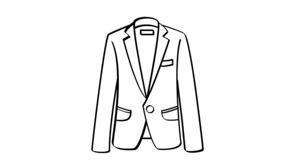Пиджак нарисованный