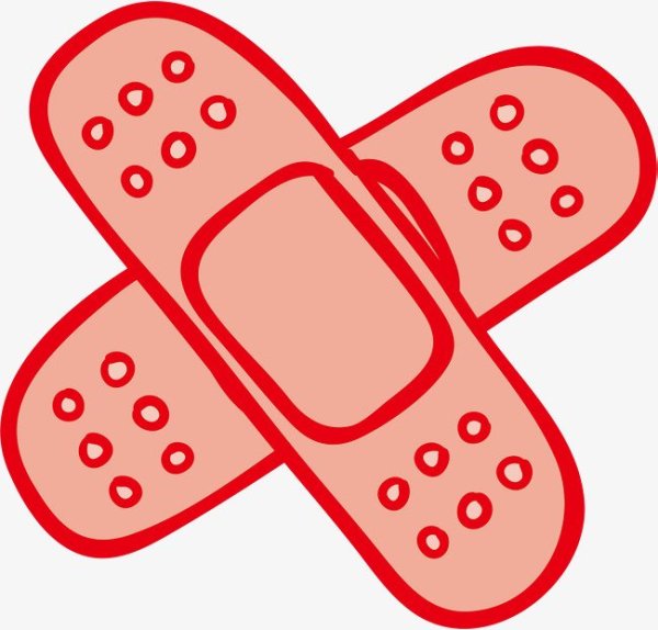 Лейкопластырь нарисованный