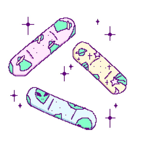 Раскрашенные пластыри