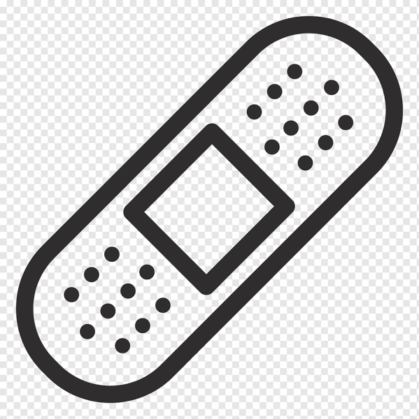 Лейкопластырь на прозрачном фоне