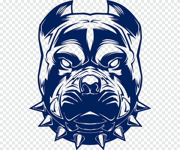 Векторное изображение питбуля