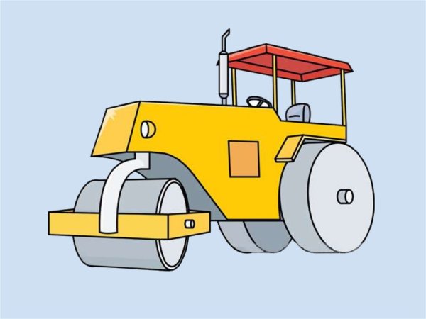 Рисование для детей машинки каток