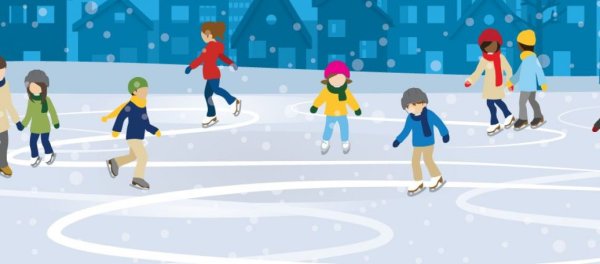 Дети на катке