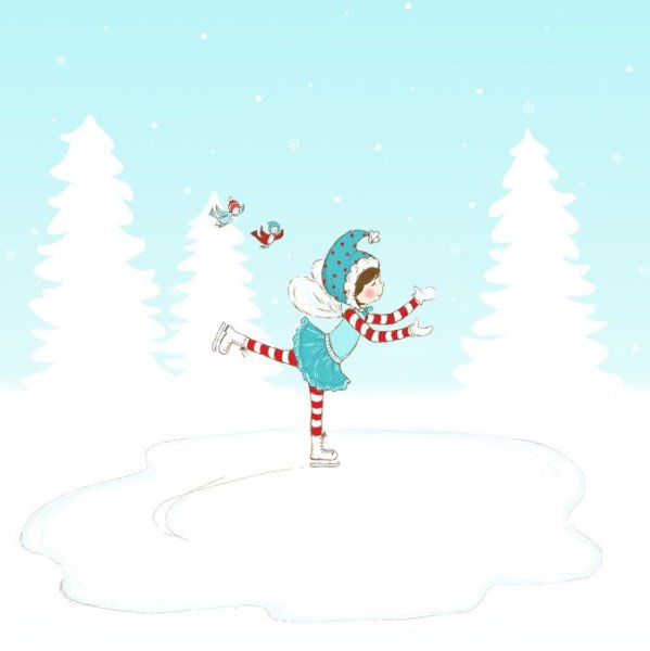 Зимние забавы коньки