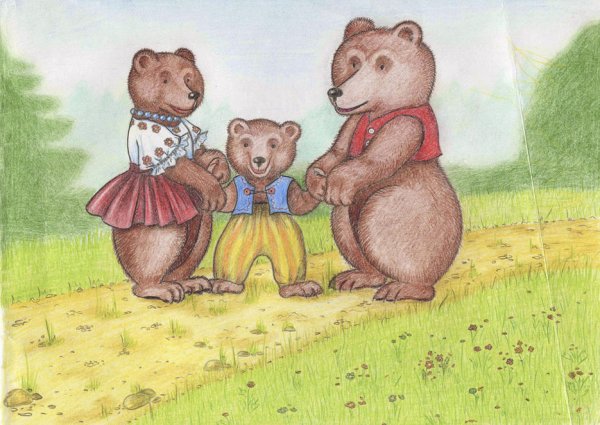 Рисование три медведя