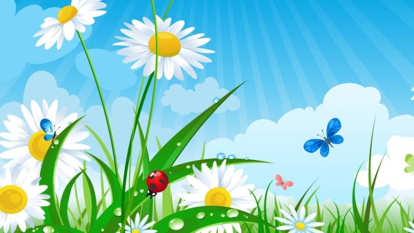 Летние фоны для детского сада