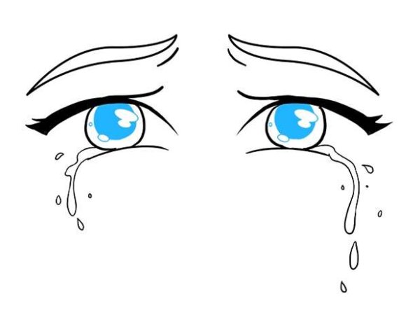 Плачущие глаза аниме