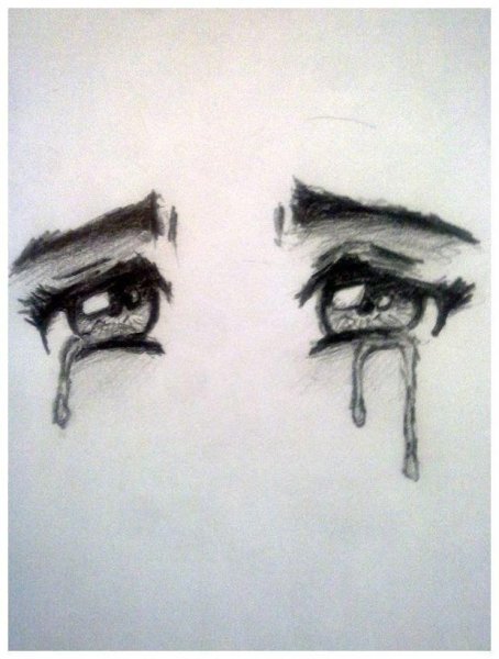 Наброски глаз карандашом