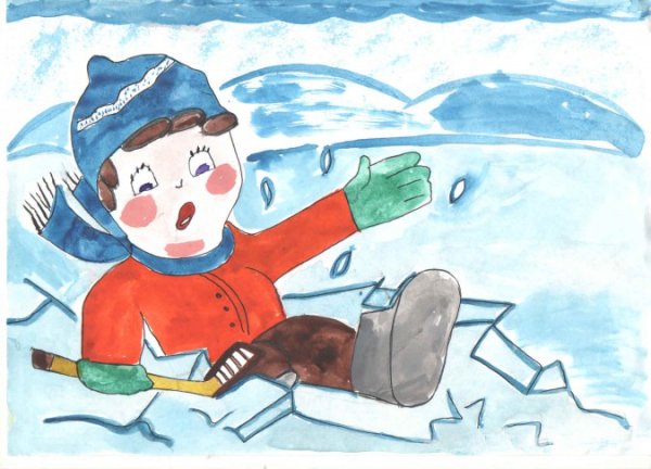 Осторожно тонкий лед Смешарики