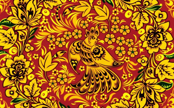 Хохлома роспись под фон