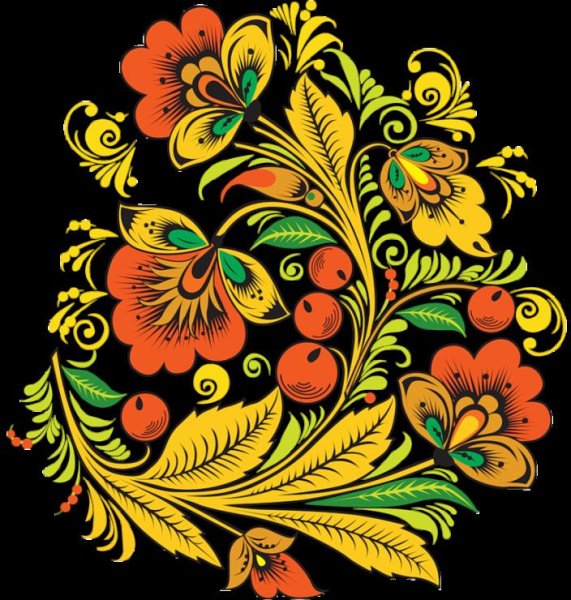 Хохломская роспись Золотая Хохлома