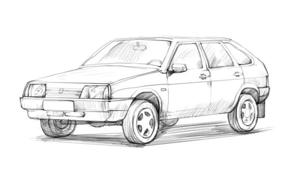 ВАЗ 2109 рисунок