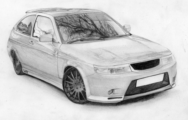 ВАЗ 2112 купе рисунок