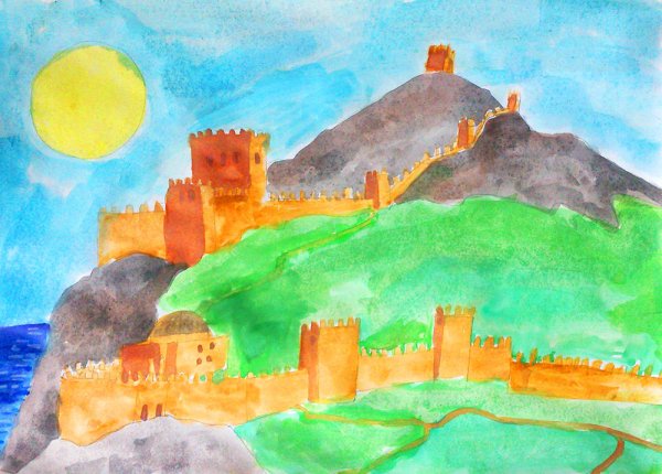 Рисунок на тему Крым