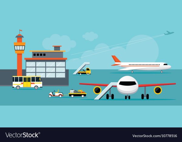 Аэропорт иллюстрация