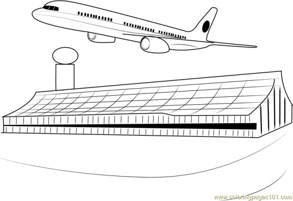 Раскраски аэропорт Боинг 737
