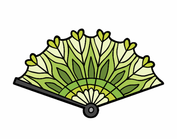 Веер рисунок