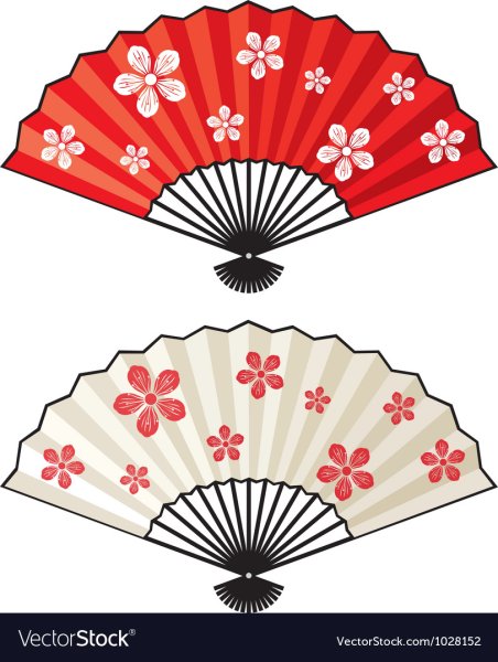 Веер в японском стиле