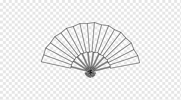 Японский веер раскраска