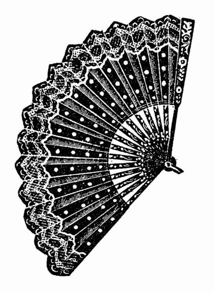 Японский веер раскраска