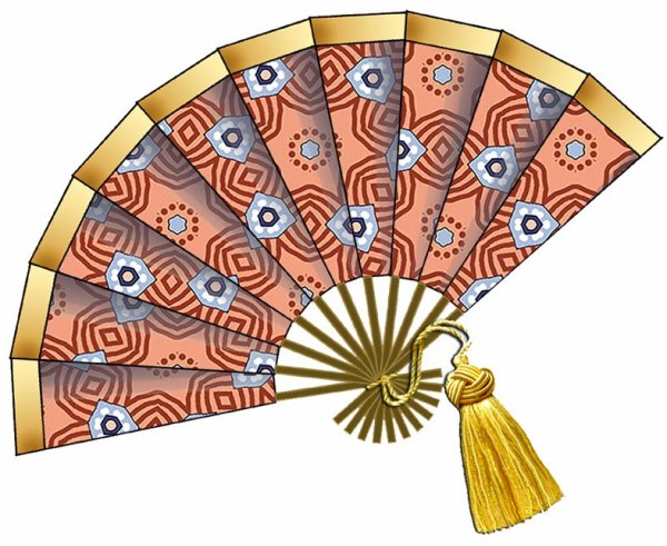 Веер для раскрашивания