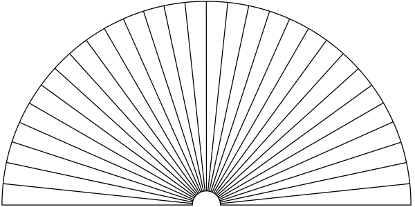 Веер рисунок