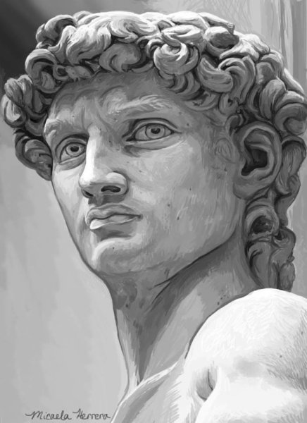 Обрубовка головы Давида