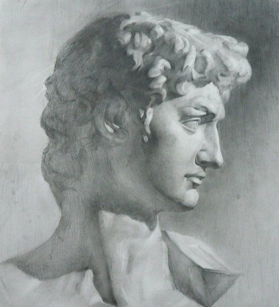 Скульптура Давида Микеланджело голова