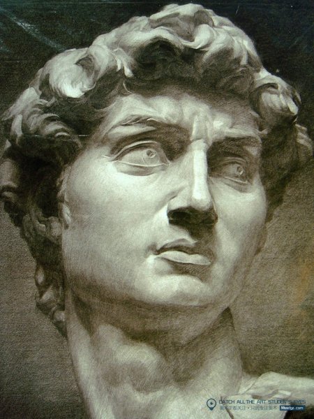 Гипсовая голова Давида Микеланджело