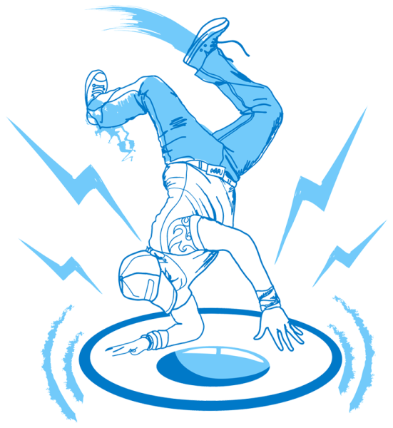 Брейк данс карандашом