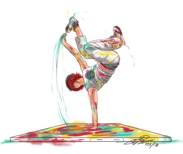 Нарисовать брейк данс