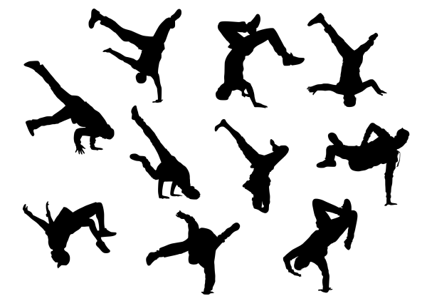 Брейк данс силуэт