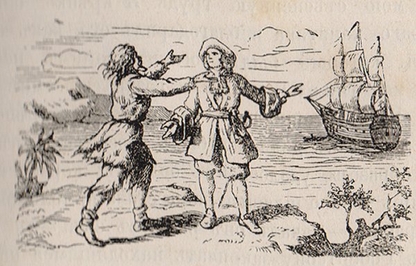 Иллюстрация к рассказу Робинзон Крузо 6 глава