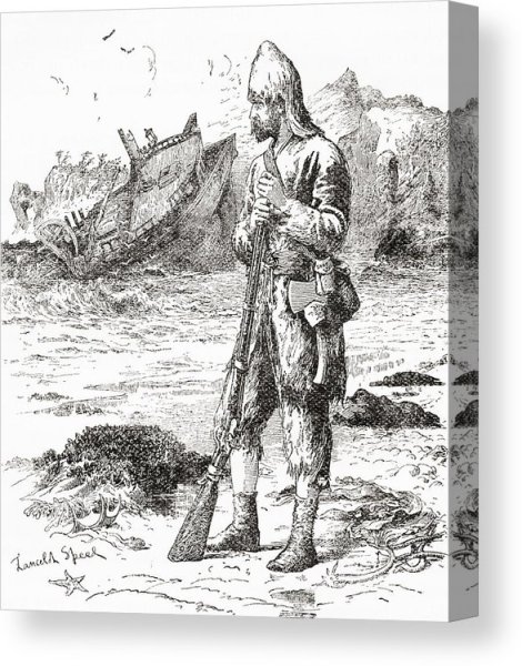 Робинзон Крузо раскраска