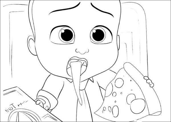 Раскраски для детей босс молокосос