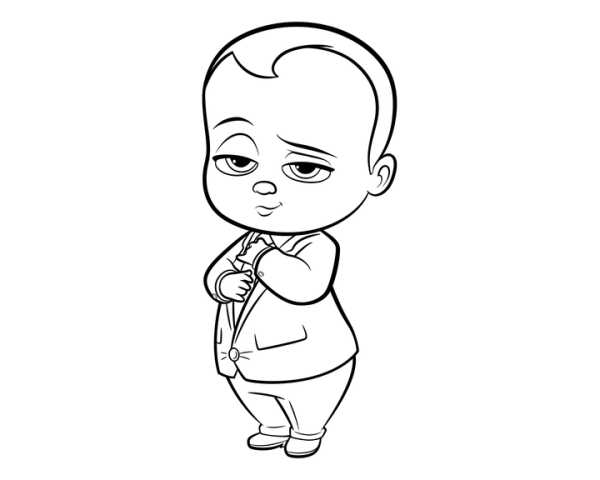 Boss Baby раскраска