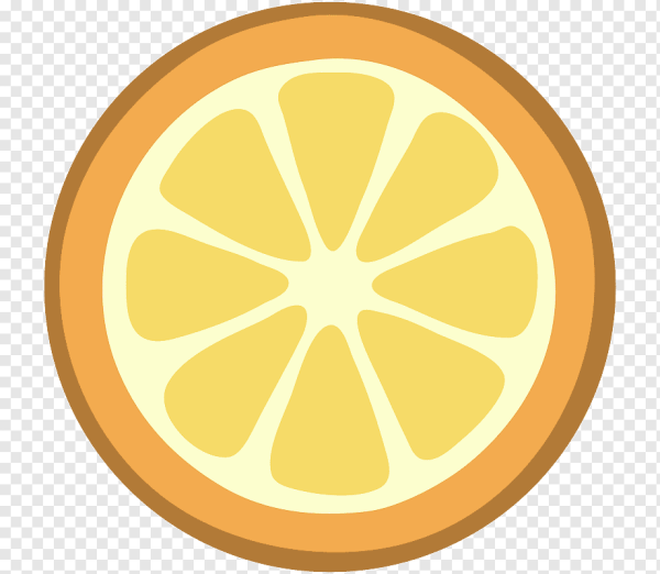 Мультяшная долька апельсина