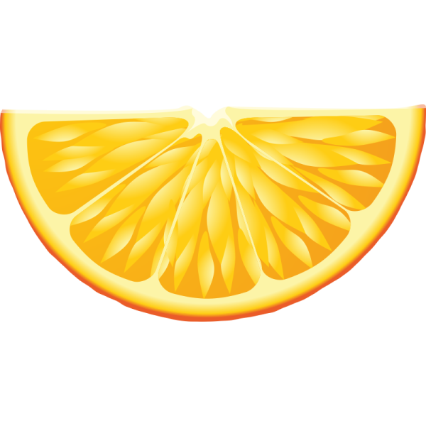 Долька апельсина без фона