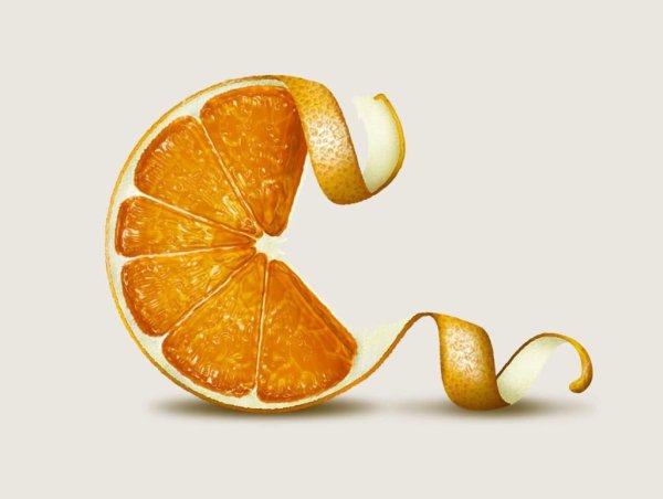 Дольки фруктов акрилом