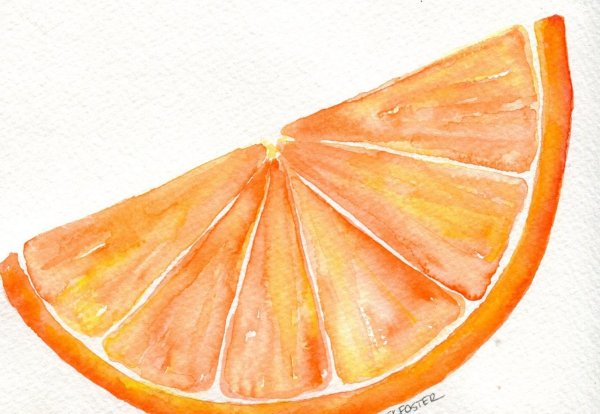 Апельсин раскраска для детей