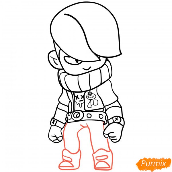 БРАВЛ старс Эдгар нарисовать