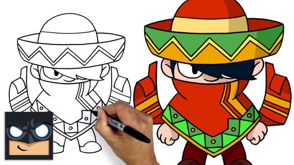 How to draw Brawl Stars Эдгар