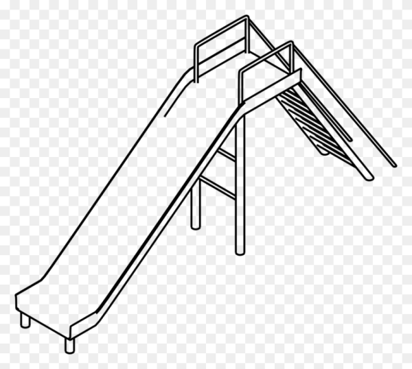 Горка раскраска для детей