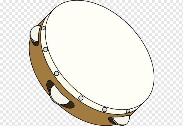 Бубен тамбурин инструмент вектор
