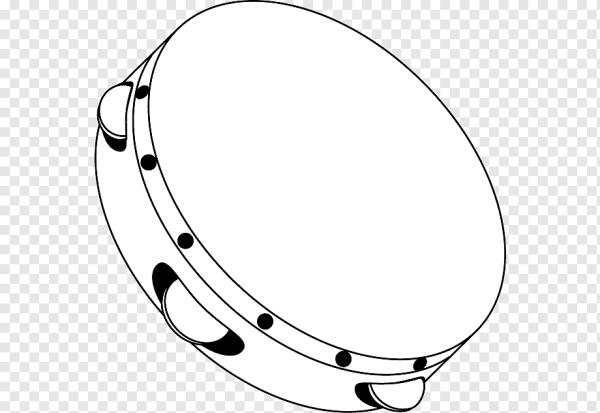 Бубен детский на прозрачном фоне