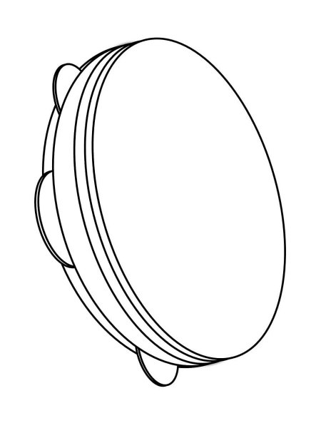 Бубен тамбурин инструмент вектор