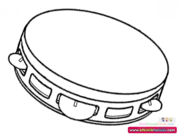 Бубен для детей на прозрачном фоне