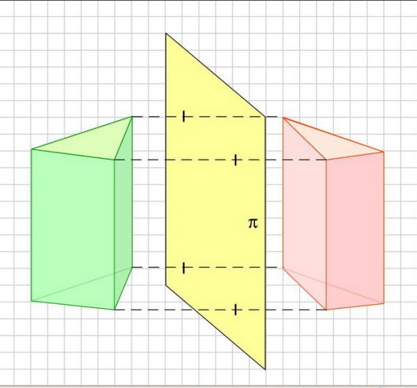 Осевая симметрия домик